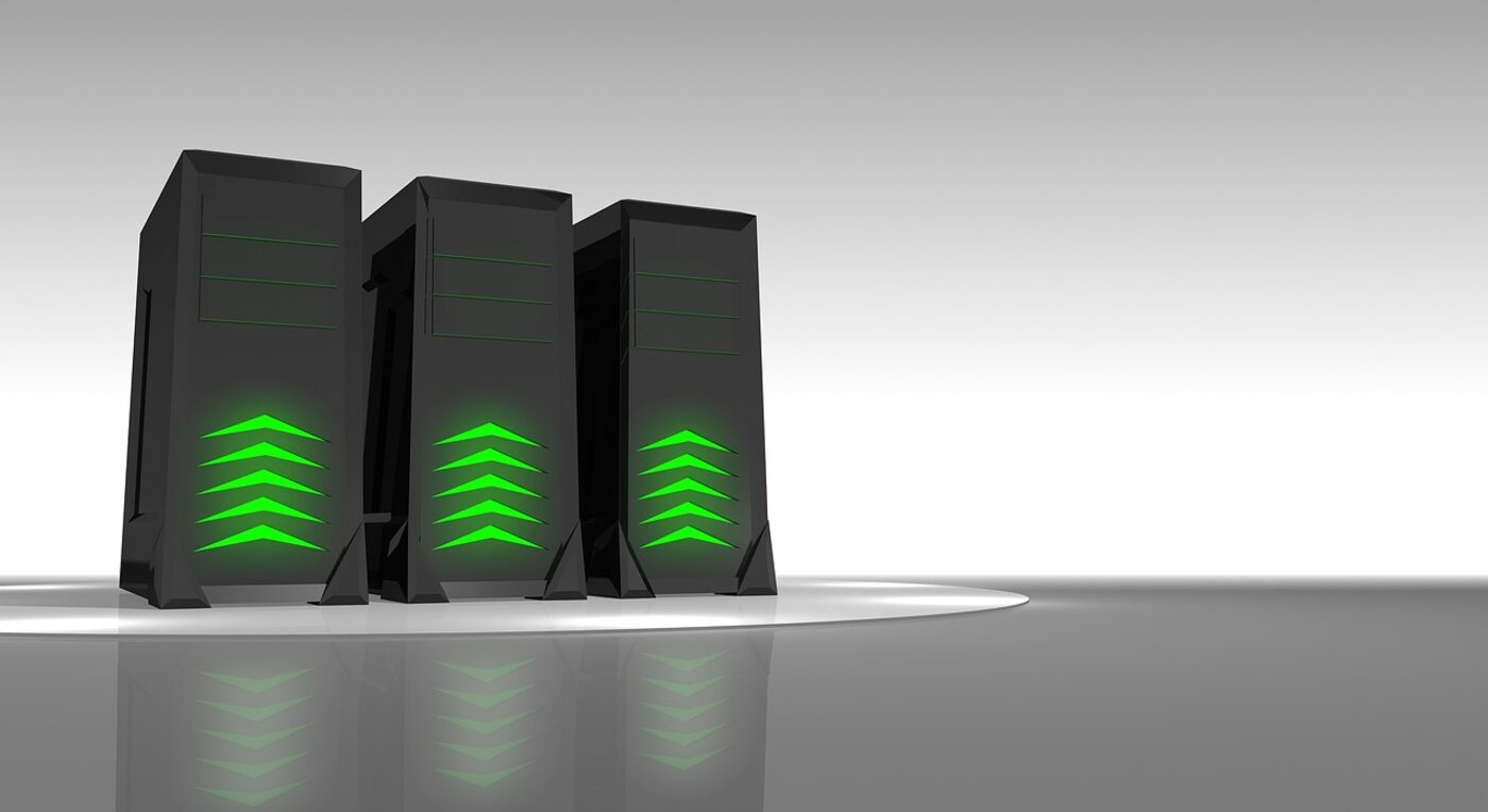 A cloud data center corridor — running on Microsoft Azure gives Time59 enterprise-grade reliability