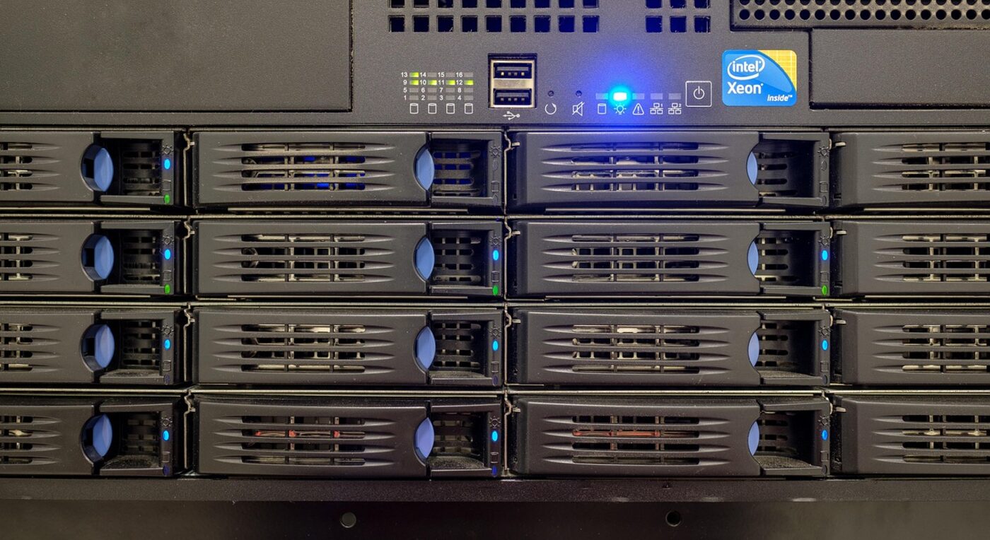 Rows of secure data servers — Time59 keeps your billing records stored and accessible for the life of your account