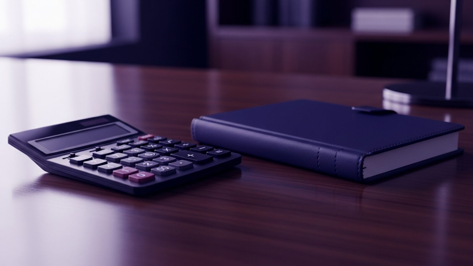 A calculator beside a notebook — fixed-amount records bill a set value regardless of time spent