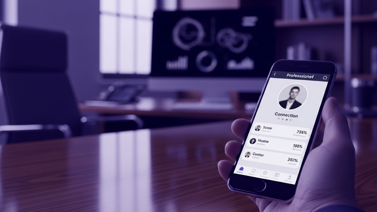 Professional networking on a smartphone — follow Time59 on LinkedIn for product news and updates