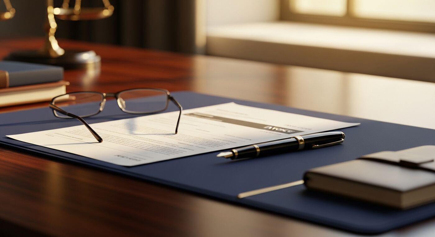 A tidy desk with a finalized invoice — clear, consistent invoicing builds client trust and speeds up payment