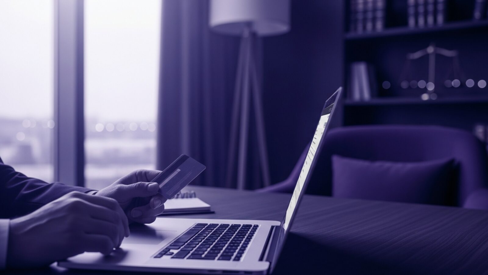 Paying by card online — the LawPay integration lets clients settle invoices electronically