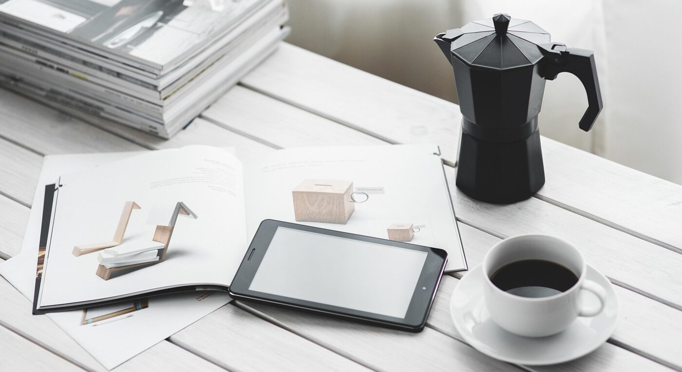 A clean, modern invoice on the desk — the redesigned Time59 invoice is clearer for clients at a glance